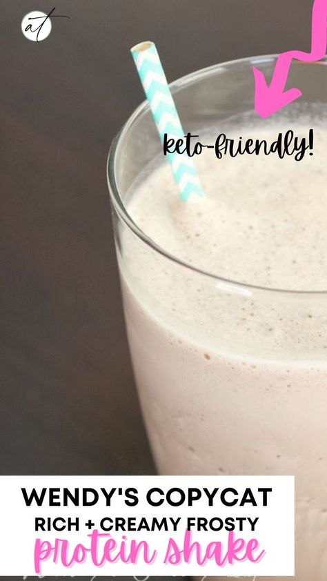 Wendy's Frosty Copy Cat Recipe - Healthy Protein Shake Version Wendy's Frosty Protein Shake, Chocolate Frosty Protein Shake, Frosty Protein Shake, Protein Frosty, Wendys Frosty Recipe, Wendy's Frosty, Yummy Protein Shakes, Wendys Frosty, Chocolate Frosty