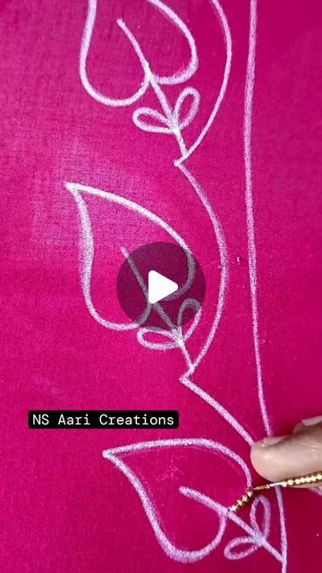 Flower Drawing Aari Work, Aari Designs For Tracing, Aari Work Drawing Designs, Big Rangoli, Hand Work Design, Big Rangoli Designs, Aari Work Blouse, Hand Work Blouse, Hand Work Blouse Design