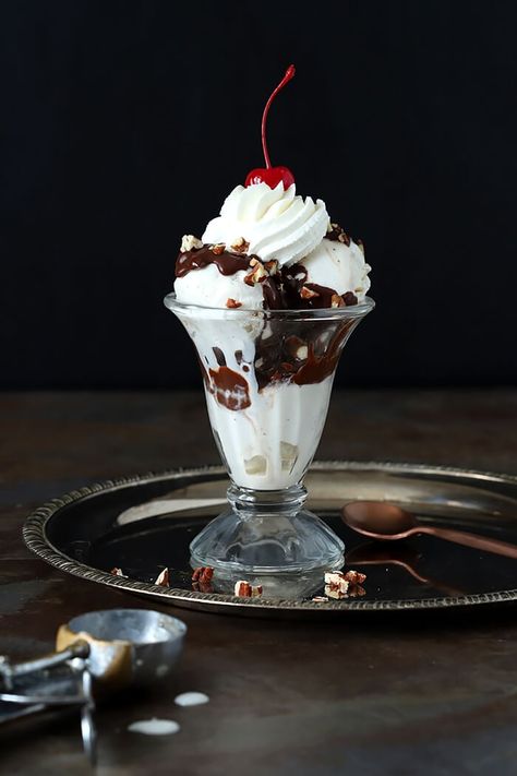 A thoroughly decadent topping, my version of a classic fudge sauce that hardens on ice cream, this Gold Brick Chocolate Fudge Sundae Sauce is still one of my favorite desserts. Night Poems, Classic Fudge, Sundae Toppings, Hot Fudge Sundae, Fudge Sundae, Chocolate Sundae, Fudge Ice Cream, Old Fashioned Ice Cream, Hot Fudge Sauce