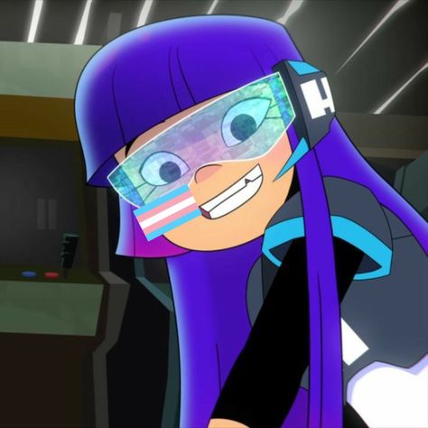 glitch techs Miko Glitch Techs Pfp, Miko Glitch Techs Icon, Glitch Techs Miko, Miko Kubota, Glitch Techs, Hair Girls, 2d Character, My Hero Academia Memes, Character Inspo