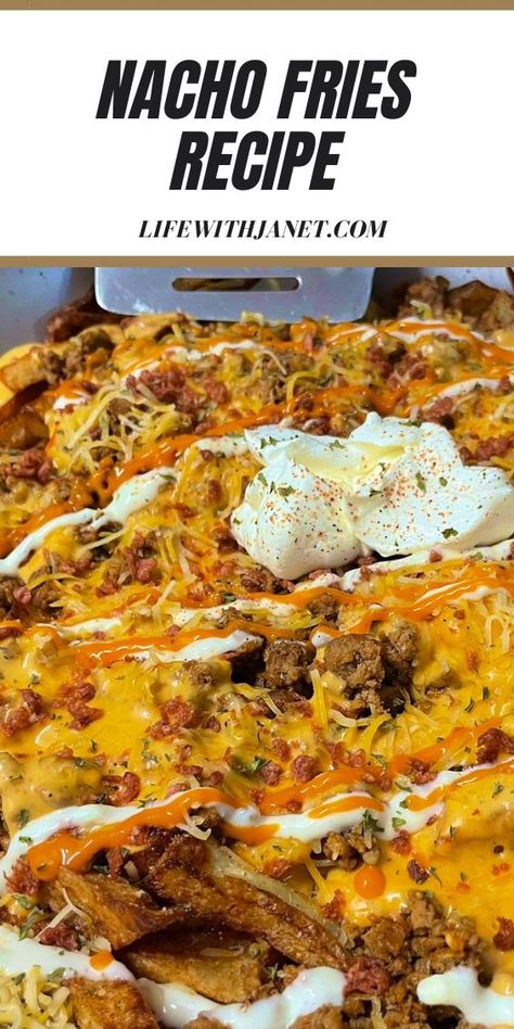 Nacho Fries Recipe, Nacho Fries, Ground Meat Recipes, Mexican Dinner, Fries Recipe, Diet Breakfast, Super Bowl Food, Breakfast Smoothies, Mexican Recipes