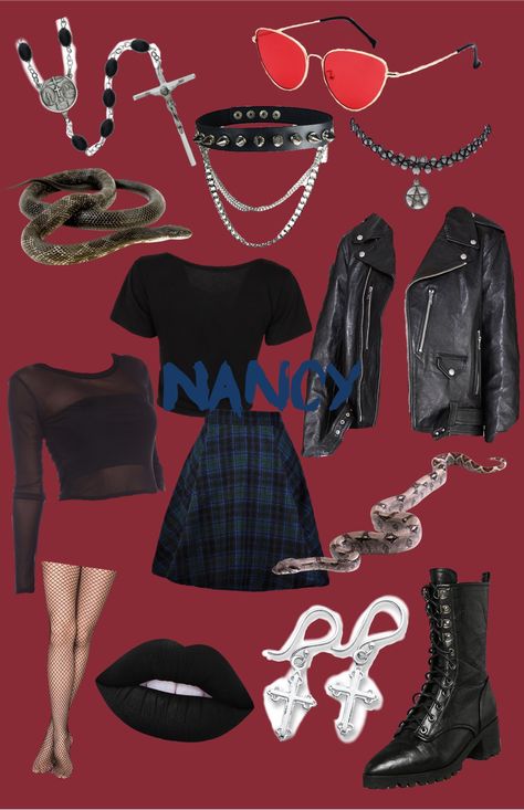 90s The Craft Fashion, The Craft Characters, The Craft 1996 Fashion, The Craft Outfits Nancy, Nancy The Craft Aesthetic, The Craft Hairstyles, Nancy The Craft Costume, The Craft Costume Ideas, Nancy Downs Costume