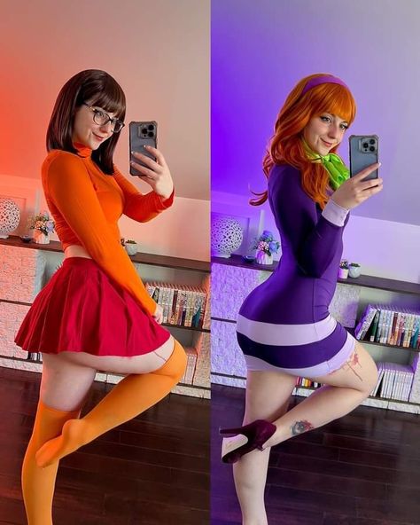 Velma Cosplay, Daphne And Velma, Daphne Blake, Dc Cosplay, Cute Skirt Outfits, Cute Cosplay, Curvy Girl Outfits, Cute Skirts, Cosplay Outfits