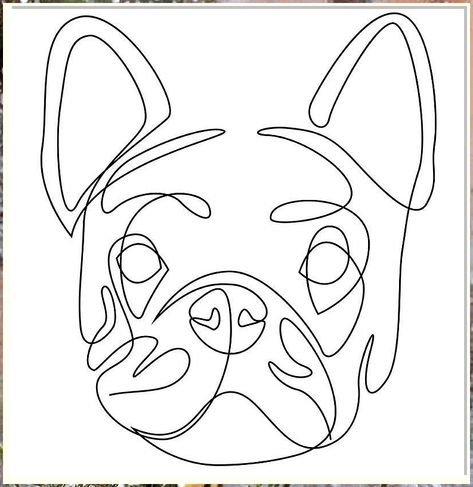 A dog line tattoo is the perfect way to keep your furry friend close to your heart forever. Dog Line Tattoo, Infinite Love Tattoo, Line Drawing People, 1 Line Drawing, Animals Landscape, Line Images, Realistic Temporary Tattoos, French Bulldog Art, Dog Line