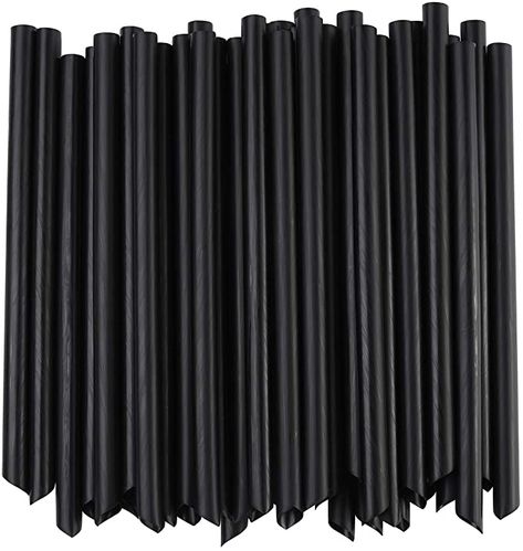 ALINK Extra Wide Black Plastic Bubble Tea Smoothie Straws, 1/2" Wide X 8 1/2" Long Fat Boba Milkshakes Straws, Pack of 100Brand: ALINK4.8 out of 5 stars 1,774 ratings | 10 answered questionsAmazon'sChoicefor "black boba straws"Price: $6.99 ($0.07 / Count) FREE Shipping on orders over $25.00 shipped by Amazon or get Fast, Free Shipping with Amazon Prime Popping Pearls, Bubble Boba, Bubble Tea Straws, Pearl Tea, Smoothie Straw, Tapioca Pearls, Drinking Party, Camper Renovation, Pots And Pans Sets