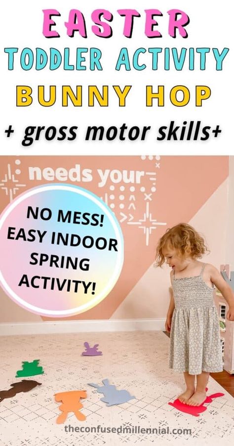 April Curriculum Ideas For Toddlers, Easter Gross Motor For Toddlers, Easter Learning Activities For Toddlers, Spring Indoor Activities For Preschool, Spring Language Activities For Toddlers, Easter Gross Motor Preschool, Spring Movement Activities For Preschool, Spring Activity For Toddlers, Easter Gross Motor Activities