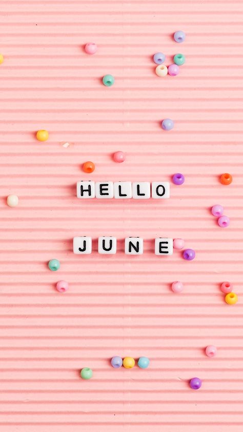 June Astetic Wallpaper, Cute June Wallpaper, Hello June Wallpaper, Hello June Month, June Lockscreen, January Typography, June Background, June Word Art, Iphone 12 Wallpaper