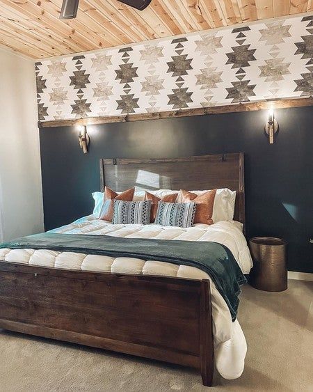 🤩 When it all finally comes together ...
‍
We had a heck of a time getting the wallpaper in, couldn't decide on a blanket, and played around with tons of pillows. 😑
‍
But we think YOU will love ❤️ the outcome. Cozy, relaxing, and modern. Feels like a cabin with the wood slat ceilings but has all the modern, luxurious touches.
‍
Did you hear 🗣 we have some DECEMBER 💚❤️ dates OPEN?!
12/12 - 12/15
12/17 - 12/19 *WEEKEND* 🎉
12/23 - 12/26 *CHRISTMAS* 🎅🎄
‍
DM us to book your stay!
‍
#cabin #barndominium #barnstay #airbnb #airbnbcabin #browncounty #ilovebrowncounty #indiana #visitindiana #midwest #midweststays #staycation #cabininthewoods #secluded #cabinlife #browncountyindiana #christmasvacation #getaway #explore #modern #shiplap #uniquestay