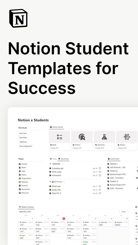 free notion templates Bullet Journal Homework, Productivity Ninja, School Homework Planner, School Notion, Notion Student Planner, Notion Productivity, Shifting Script, Life Planner Organization, Homework Planner