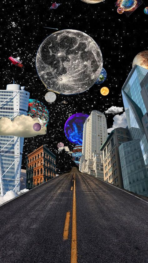 #spacedout #space #stars #outterspace #mind #thoughts Space Aesthetic Collage, Weird Aesthetic Art, Space Tourism Posters, Photography Coursework, Plain Wallpaper Iphone, Punk Wallpaper, Tears Art, Mind Thoughts, Digital Collage Art