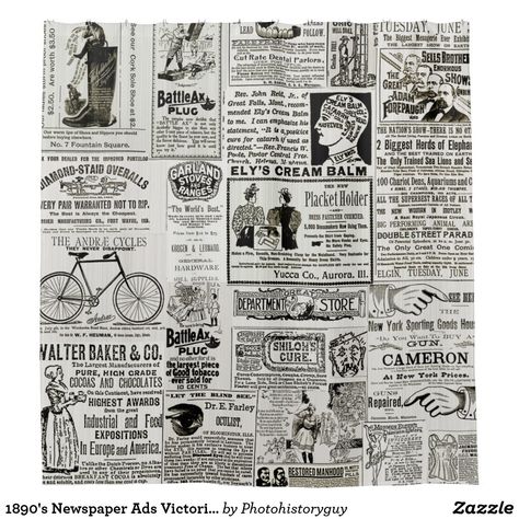 1890's Newspaper Ads Victorian Sales Ads SEPIA #3 Shower Curtain Newspaper Ideas, Printed Pictures, Newspaper Ads, Ap Literature, Fountain Square, Winter Retreat, Newspaper Clippings, Sales Ads, Boquette Flowers