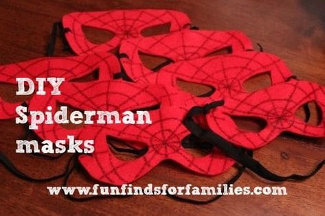 DIY Spiderman Masks will help guests get into character. Oreo Spiders, Spiderman Theme Party, Cuff Tutorial, Spiderman Mask, Spiderman Theme, Spiderman Birthday Party, Spiderman Party, Mens Birthday Party, Mask Pattern