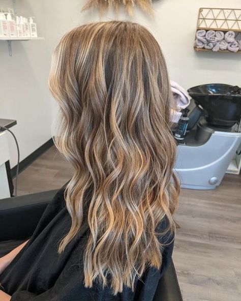 EXTENSION + COLOR BAR, PHILLY on Instagram: "Created by @jmcdhair 🌊 To book with her, shoot us a dm! #philadelphiahair #studio6philly" Natural Extensions Hair, Highlight Inspo Hair, Sun Kissed Highlights Brunette, Cute Dirty Blonde Hair, Cool Blonde Highlights On Brown Hair, Hair Ideas Highlights, Dirty Blonde Hair With Highlights, Blonde And Brown Hair, Blonde Light Brown Hair