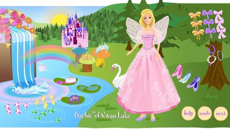 Barbie Dress Up Games, Doll Dress Up Games, Princess Odette, Odette Dress, Old Barbie, Old Barbie Dolls, Disney World Aesthetic, Barbie Website, Barbie Doll Dress