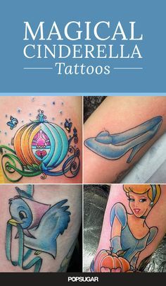 Are you a Disney lover? You need to see these Cinderella tattoos — you'll definitely be inspired! Cinderella Bird Tattoo, Cinderella Tattoo Ideas, Cinderella Tattoos, Cinderella Tattoo, Disney Sleeve, Pumpkin Tattoo, Disney Princess Tattoo, Marvel Tattoos, Heart Tattoos