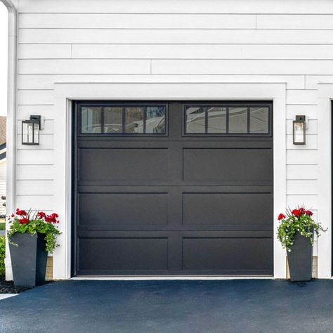 A new garage door can instantly enhance a home's curb appeal, providing a fresh, updated look. And with so many styles, materials, and price points available, homeowners have a wide range of options for finding a garage door that perfectly complements their home. From classic raised panel and carriage house doors to modern glass paneled and aluminum doors, there's a garage door to suit every style. Send us a DM to find yours! 📷: Patrick McGough | @modernfarmhouse_ohio | @carrinoanthony | @my... Carriage House Doors, Aluminum Doors, Steel Garage Doors, Garage Door Styles, New Garage, Garage Door Makeover, House Doors, Aluminium Doors, Raised Panel