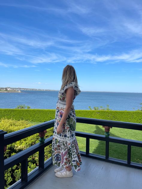 Newport, Rhode Island, Water, Grass, Sundress Newport Rhode Island Outfits Spring, Rhode Island Fall Aesthetic, Rhode Island House Aesthetic, Newport Rhode Island Aesthetic, Rhode Island Aesthetic, Newport Rhode Island Houses, Newport Rhode Island, Newport Ri, Farm Rio