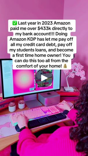 1K views · 11 reactions | I make over $40k per month on Amazon in profit selling cute notebooks, journals, planners, etc with Amazon KDP! 💰Comment KDP to learn how you can too! #amazonkdp #amazonkdptutorial #amazonkdpcreator #amazonkdppaperback #amazonkdptips #amazonkdp seller #kdp #kdpamazon #kdpamazonprinting #kdpamazonbiz #kdpamazoncreator #amazonkdptips #amazonkdpseller #women #womensupportingwomen #womenempowerment #womeninbusiness #womenbusinessleaders #passiveincome #workfromhome #workfromanywhere #notebooks #journals #affirmations #mom  #momentrepreneur #momentrepreneurs #barbie #pink | Sue Irven | Sue Irven · Original audio Job Wishes, Mo Money, Make Money From Pinterest, Small Business Inspiration, Easy Money Online, Amazon Kdp, Money Saving Strategies, Small Business Success, Financial Life Hacks