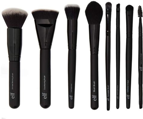 Elf Brushes Set, Elf Makeup Brushes Set, Elf Make Up Products, E.l.f. Makeup, Elf Makeup Products, Best Elf Products, Elf Brush, Cute Makeup Brushes, Elf Make Up