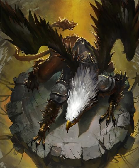 Gryphon Fantasy Art, Griffon Fantasy Art, Fantasy Griffin Art, Griffin Concept Art, Griffin Wallpaper Iphone, Griffin Art Mythical, Dnd Griffon, Beast Fantasy Art, Fantasy Beast Art