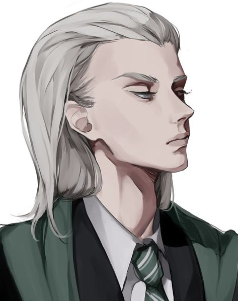 Art by @snowcaspiann on Insta Lucius Malfoy Young, Abraxas Malfoy, Potter Fanart, Malfoy Family, Lucius Malfoy, Young Art, Potter Art, Harry Potter Anime, Spencer Reid