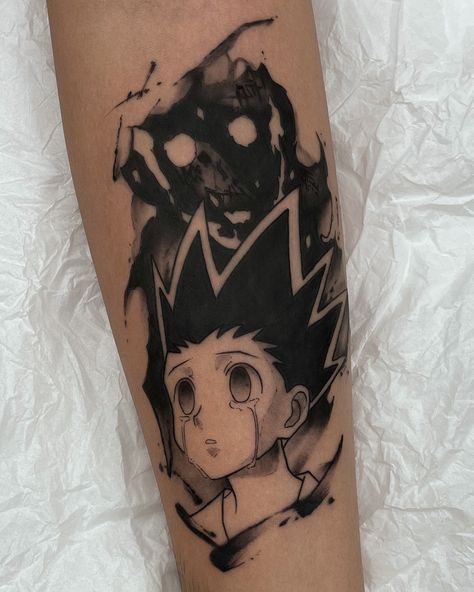 Gon . . . . . . . #gon #anime #manga #animetattoo #mangatattoo #gontattoo #hxh #hxhtattoo #gonfreecs #explore #explorepage #tattoosp #tattoope Luffy Naruto, Manga Luffy, Gon Freecss, Manga Tattoo, Anime Tattoos, Naruto, Tattoos, Anime