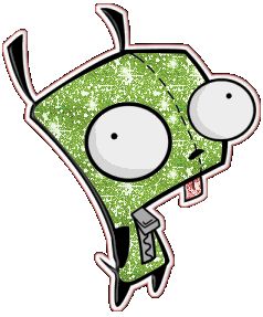 another glitter gir Scene Tumblr, Gir From Invader Zim, Invader Zim, Cartoon Character, Gif, Tumblr, Green, Hair