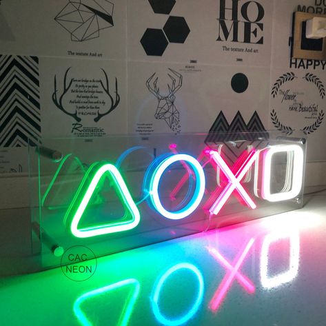 8 Gift Ideas for Gamers that Don't Suck Gift Ideas For Gamers, Maths Geometry, Gaming Lounge, Custom Xbox, Neon Bar Signs, Gifts For Gamers, Neon Wall Signs, Led Logo, Birthday Ideas For Her