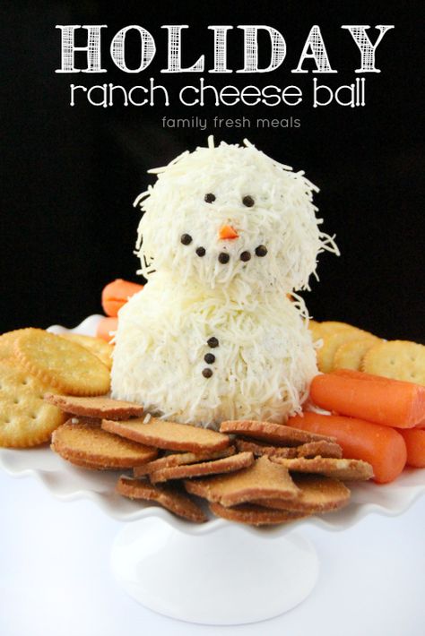 Ranch Cheese Ball, Holiday Party Appetizers, Fresh Meals, Family Fresh Meals, Holiday Appetizers, Christmas Party Food, Christmas Snacks, Christmas Appetizers, Cheese Ball