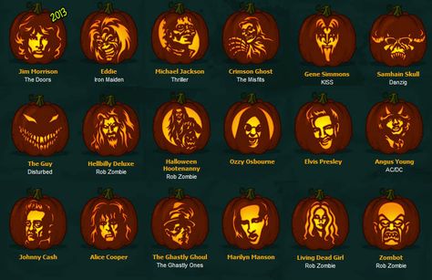 Music Pumpkin Carving, Movie Pumpkin Carving, Pumpkin Patterns Free, Pumpkin Carving Patterns Free, Halloween Pumpkin Stencils, Cheap Diy Halloween Decorations, Carving Templates, Spider Pumpkin, Pumpkin Patterns