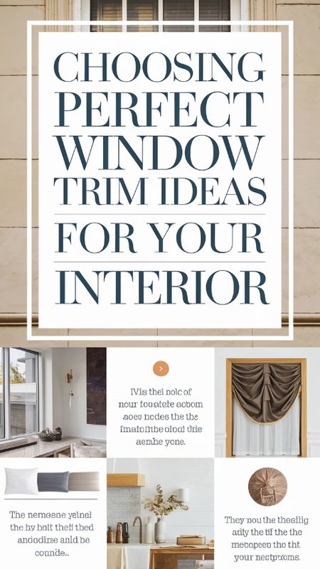 Choosing Perfect Window Trim Ideas for Your Interior Trim Ideas For Windows, Large Window Trim Ideas Interior, Cottage Style Window Trim, Contrast Trim Windows, Types Of Trim For Walls, Modern Window Trim Ideas Interior, Modern Window Casing Ideas Interior Trim, Trim Windows Interior, Cottage Window Trim