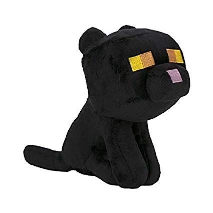 Minecraft Bedroom Decor, Black Cat Plush, Minecraft Toys, Minecraft Mobs, Cat Plush Toy, Cat Plush, Cute Stuffed Animals, Gift List, Cat Pin