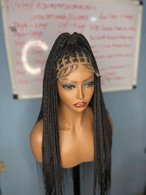 Braided wigs in different styles and sizes Braid Styling, Diy Hair Wig, Natural Hair Remedies, Braid Wigs, Frontal Wig Hairstyles, Ghana Braids, Braided Cornrow Hairstyles, Glueless Wigs, Braided Wigs