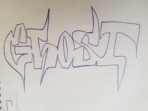 Ghost Graffiti Tag, Graffiti Outline, Ghost Graffiti, Alphabet Graffiti, Graffiti Art Letters, Graffiti Wildstyle, Tag Street Art, Graffiti Lettering Fonts, Graffiti Tagging