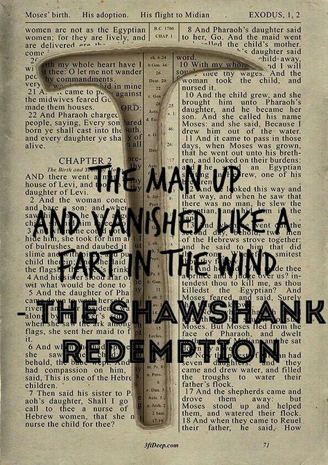 The Shawshank Redemption (1994) - Quotes Shashank Redemption Quotes, Shawshank Redemption Aesthetic, Shawshank Redemption Quotes, Speak Movie, Redemption Quotes, Andy Dufresne, Best Movie Lines, Movie Hacks, Short Instagram Captions