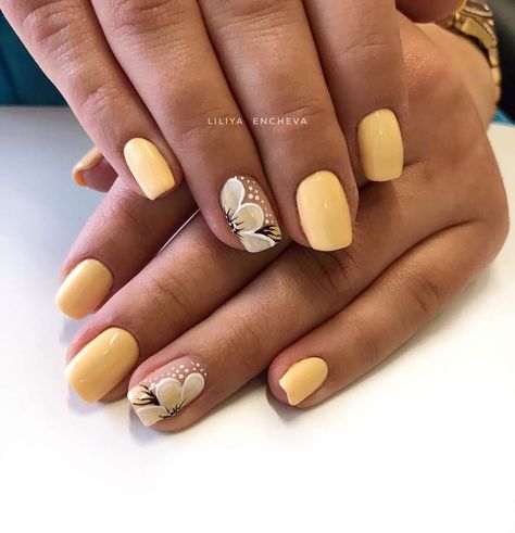 Yellow Nails, Beautiful Nails, Pretty Nails, Manicure, Nail Designs, Nail Art, Nails, Yellow, Quick Saves