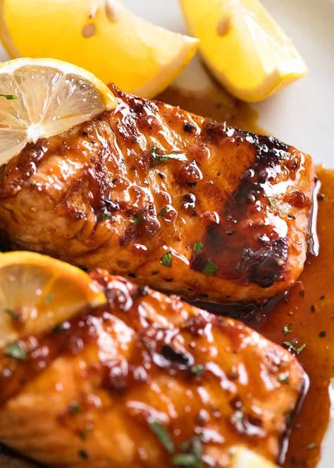 Marinated Grilled Salmon, Salmon Marinade Recipes, Recipe Tin Eats, Tin Eats, Bbq Salmon, Salmon Marinade, Grilled Salmon Recipes, Marinated Salmon, Salmon Steak