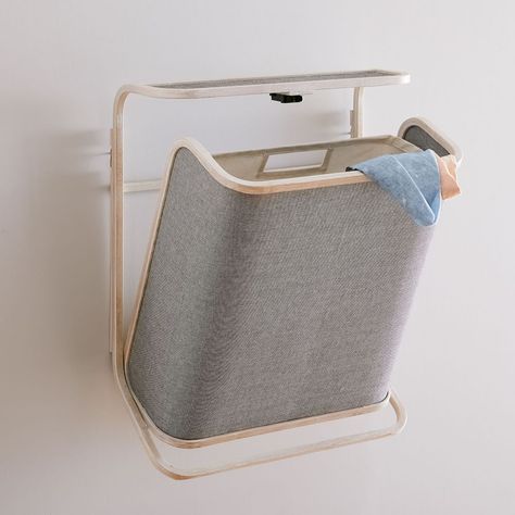 Hamper Small Bathroom, Wall Mount Laundry Hamper, Laundry Hampers Small Space, Wall Mounted Hamper, Space Saving Laundry Hamper, Wall Mounted Laundry Hamper, Hanging Laundry Baskets On Wall, Home Organization Ideas For Small Spaces, Laundry Basket In Bathroom