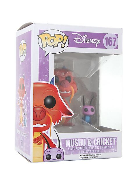 Mushu And Cricket, Yule Gifts, Mulan Mushu, Funky Pop, Disney Products, Funko Pop Dolls, Disney Mulan, Funko Figures, Funk Pop