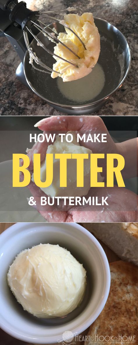 Kitchenaid Stand Mixer Recipes, Buttermilk Uses, Stand Mixer Recipes, Diy Butter, Butter Recipes Homemade, Kitchen Aid Recipes, Make Butter, Mixer Recipes, Kitchen Blenders