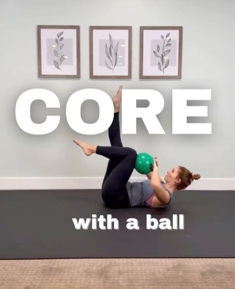 Whitney || fitness • workouts • exercise on Instagram: "🟢 CORE with a ball! So many names for this versatile prop..small ball..Pilates ball..bender ball..squishy ball..what do YOU call it?! Regardless- it’s crazy effective for core engagement! Here are some ways to use it targeting the core, specifically abdominals: 1. Roll up to overhead reach 2. Resisted press to leg lift 3. Bent knee around the world 4. Bent knee lift 5. Extension hold with hamstring press 6. External rotation to toe Ball Pilates, Core Engagement, Squishy Ball, Peanut Ball, Pilates Ball, Leg Lifts, Tennis Ball, Knee Pain, Roll Up