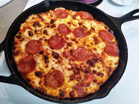 Easy Cast-Iron Skillet Pizza Recipe - Food.com Chef Boyardee Pizza Kit Recipes, Chef Boyardee Pizza, Skillet Pizza Recipe, Cast Iron Skillet Pizza, Cast Iron Pizza, Pizza Kit, Chef Boyardee, Skillet Pizza, Nut Rolls