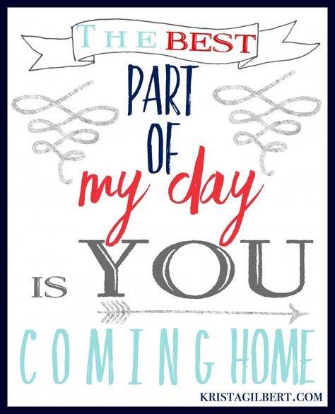 7 Ideas for Welcoming Your Family Home Every Day. Free Printable. Krista Gilbert Home Quotes And Sayings Family, Family Free Printable, Welcome Home Quotes, Airport Welcome Signs, Free Family Printables, New Home Quotes, Homecoming Signs, Welcome Back Home, Welcome Home Banners