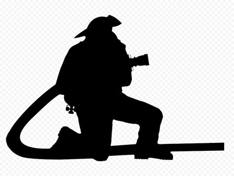 Firefighter Silhouette Image, Fireman Silhouette, Firefighter Illustration, Firefighter Images, Firefighter Tattoo, Bubble Drawing, Firefighter Art, Logo Outline, Cookie Images