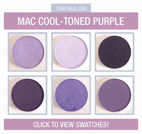 MAC Cooler-Toned Purple Eyeshadows Indian Skin Makeup, Mac Makeup Eyeshadow, Cool Winter Color Palette, Best Mac Makeup, Hair Growth Challenge, Colored Hair Tips, Fun Nail Colors, Purple Eyeshadow, Mac Eyeshadow