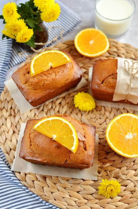 Orange Ginger Honey Cakes, Orange Ginger Pound Cake, Honey Cake Recipe, How To Make Orange, Swirl Cake, Honey Cake, Ginger And Honey, Honey Recipes, Loaf Cake