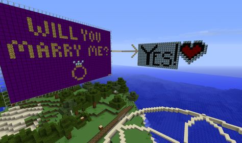 Minecraft marriage proposal Minecraft Prom Proposal, Minecraft Proposal Ideas, Creative Prom Proposal Ideas, Cute Hoco Proposals, Cute Prom Proposals, Asking To Prom, Dance Proposal, Bad Video, Rube Goldberg Machine