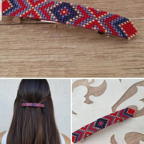 Native American Hair, Hair Holder, Beaded Hair Clips, Beaded Hair, Ethnic Hairstyles, Boho Hair, Hair Accessories Boho, French Barrette, Hair Beads