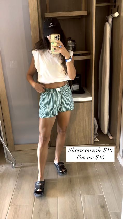 My+boxer+shorts+are+on+sale+today+for+$10!+I+have+the+size+small+in+top+and+xs+in+shorts!+#boxer+#casual+#amazonfinds+  #LTKFindsUnder100+#LTKTravel+#LTKFindsUnder50 Yellow Boxer Shorts Outfit, Summer Boxer Shorts Outfit, Women’s Boxer Shorts Outfits, Girls Boxer Shorts, Girl Boxers, Summer Boxer Briefs With Built-in Shorts, Summer Beach Boxer Briefs With Built-in Shorts, Hanging With Friends, Cute Swimsuits