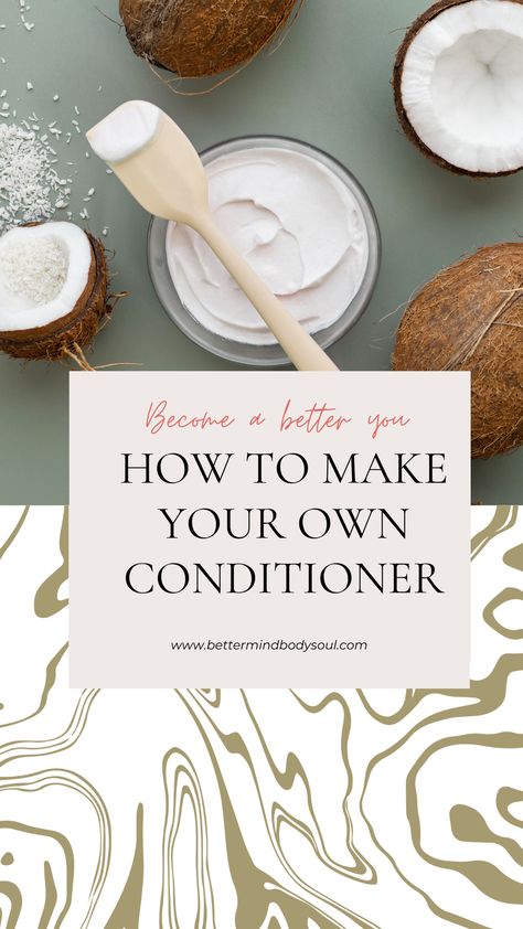 Discover the art of making your own conditioner with this comprehensive guide. Unlock the secrets to DIY hair care and achieve luscious locks naturally. Diy Curly Hair Conditioner, Diy Conditioner Recipe, Homemade Conditioner For Curly Hair, Diy Conditioner For Curly Hair, Diy Deep Conditioner For Natural Hair, Homemade Conditioner Recipes, Diy Hair Conditioner Recipes, Hair Conditioner Diy, How To Make Conditioner